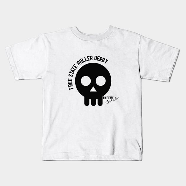 New logo Kids T-Shirt by Free State Roller Derby